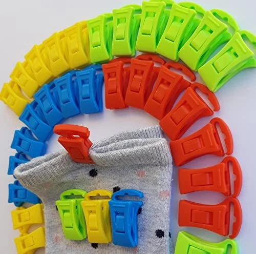 Alcrea® 36 Pinces à Chaussettes sans Acier pour Lave-Linge et sèche-Linge ave...