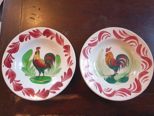 ASSIETTES CREUSES CHOISY LE ROI ORCHIES DECOR AU COQ DEBUT