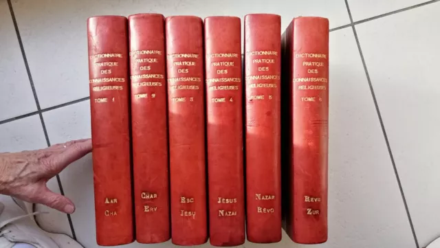 Lot de 6 dictionnaires Anciens Religieux