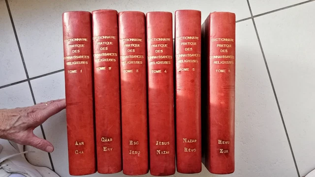 Lot de 6 dictionnaires Anciens Religieux