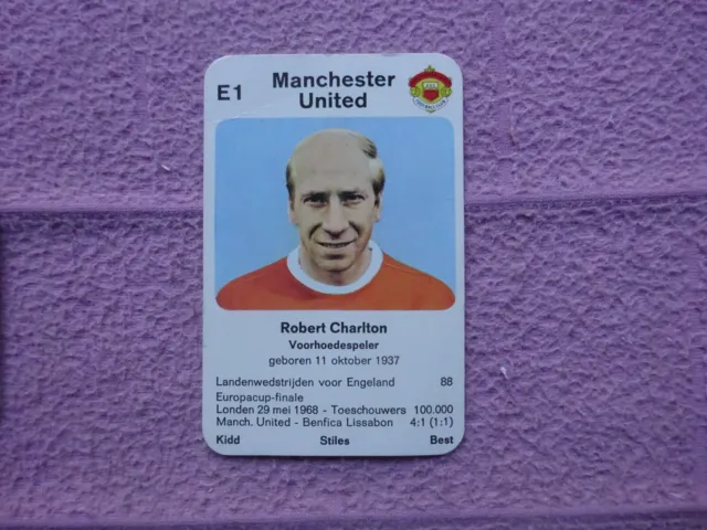 Unknwon Issuer - Card Game Serie #E1 Bobby Charlton Manchester United Football F