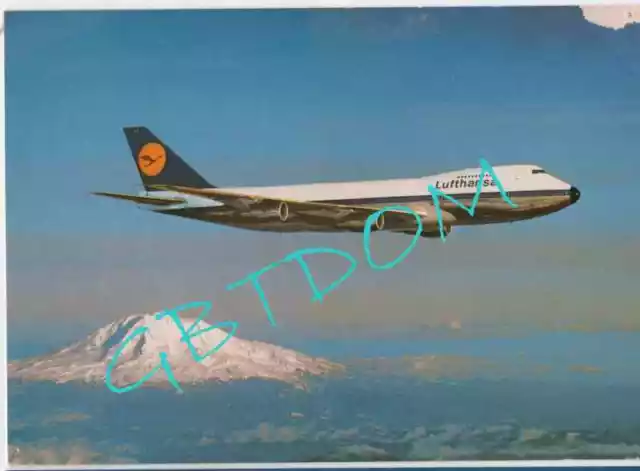 lot de 2 CP BOEING 747-D * Lufthansa * AIRPLANE _ AIRCRAFT _ Jumbo Jet _ aéronef 3