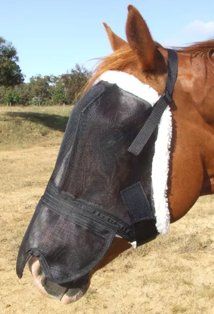 Ecotak Deluxe Fleece Fly Mask with contoured noseflap Ecotak