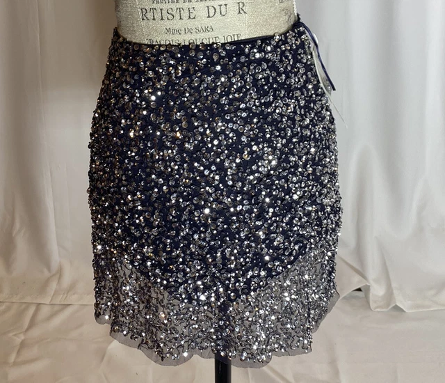 FRENCH CONNECTION SEQUIN Mini Skirt STYLE 73BM3 Size 16