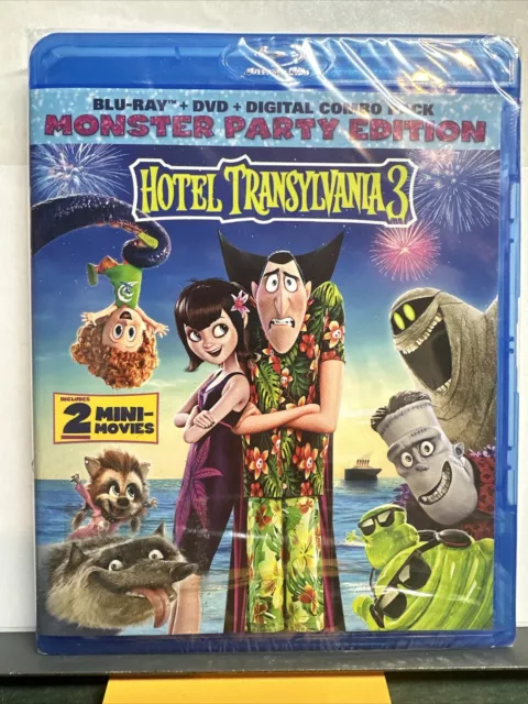 Hotel Transylvania 3: Summer Vacation (Blu-ray/DVD/Digital Copy) NEW