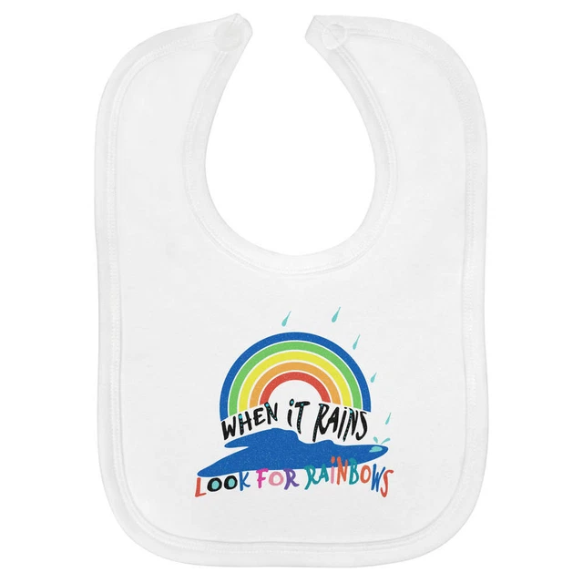 "Busque arco iris"" babero de algodón suave para bebé (BI00053931)