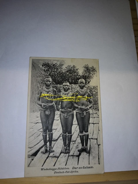 Wadschagga Mädchen Dar es Salaam AK ~1902 Deutsch Ost Afrika Hessen Kolonie DOA