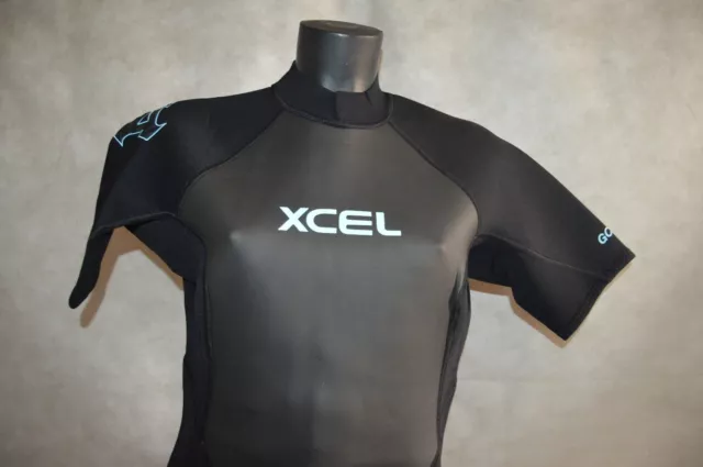 Combinaison Shorty Neoprene Gcs 2 Xcel Xxl / 14 Wetsuit Surf/Body Neuf Black 2