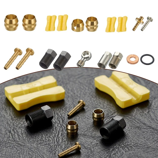 Kit Insertion Disque Huile Vélo | Pour Freins SLX XT MT4 | Raccord Olive Réutilisable | Cuivre