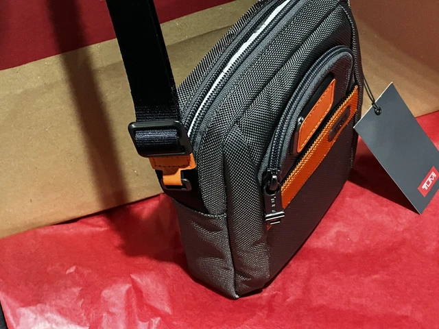 Brand New with Tag TUMI Small Crossbody Gray Orange 3