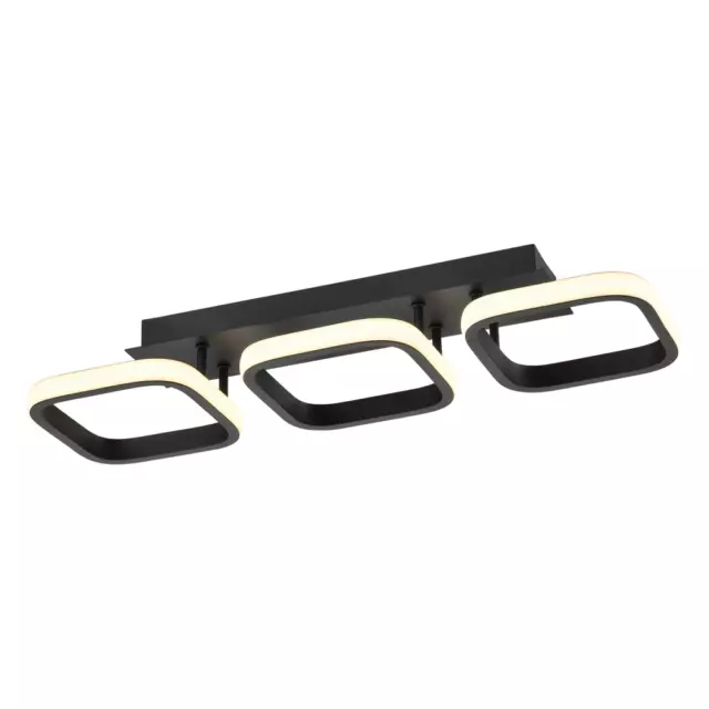 Moderner rechteckiger Dreifachkopf 40w LED Deckenleuchte Einbau in mattschwarz von...