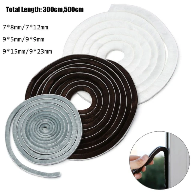 Brush Door And Window Seal Self Adhesive Pile Weatherstrip Sealing Strip