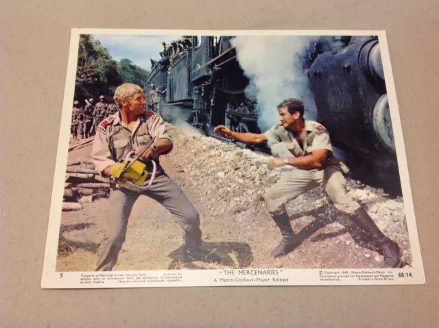 "The Mercenaries" 1968 Vintage 8x10 Color Photo MGM Movie Still Lobby Card