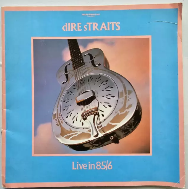 Dire Straits Live in 85/86 Tour Concert Progam, Programme tour book memorobilia