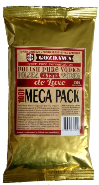 Gozdawa POLISH PURE VODKA 100L Turbohefe turbo yeast Alkohol Brennhefe Gärhefe 2