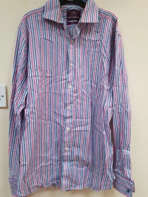 Mens M&s Shirt  Size 15.5"slim Fit