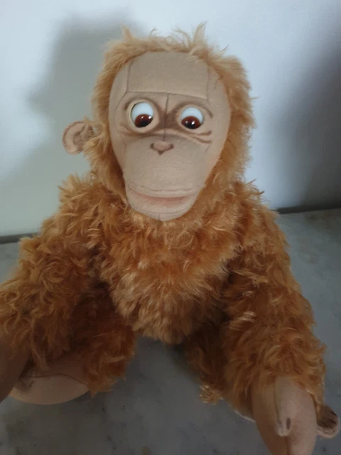 Peluche Steiff Singe Vintage Avec Blouse De Laboratoire – Rare Collection Allemagne