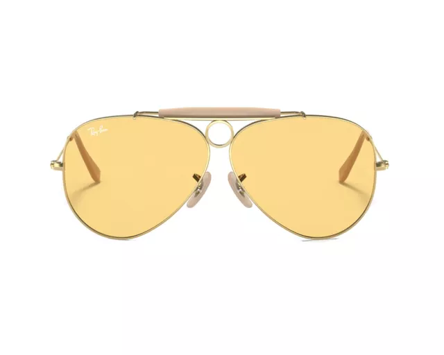 Ray-Ban Sunglasses RB3138 SHOOTER AMBERMATIC  Yellow Unisex yellow gold 2