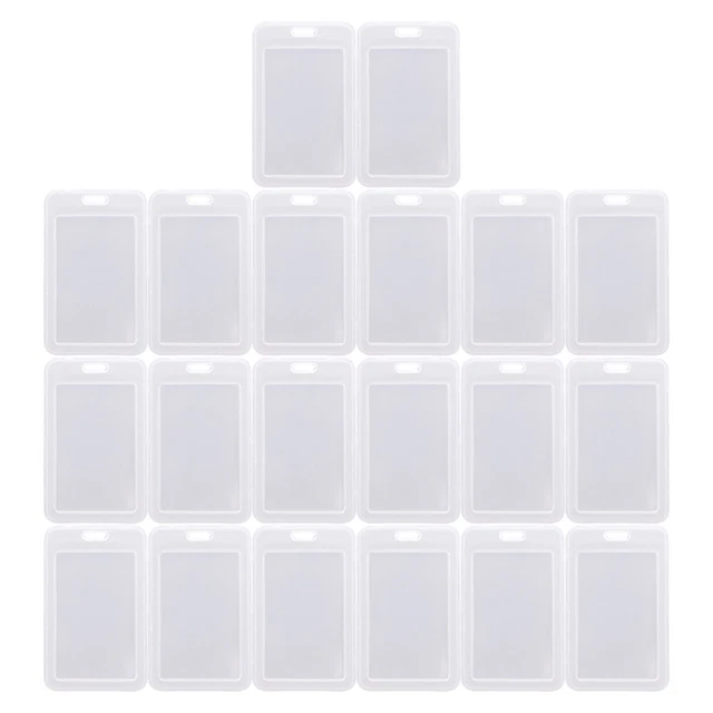 20 Protège-Cartes En PVC Transparent - 9x6cm | Pour Cartes D'Identité, Crédit | Étui De Protection