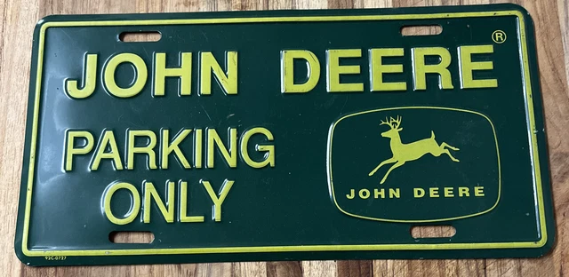 JOHN DEERE PARKING ONLY License Plate.