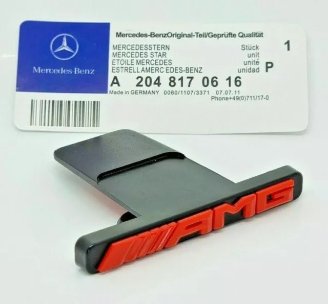 Emblema Rojo Cromo Panamericana GT Rejilla Radiador para Mercedes AMG Insignia