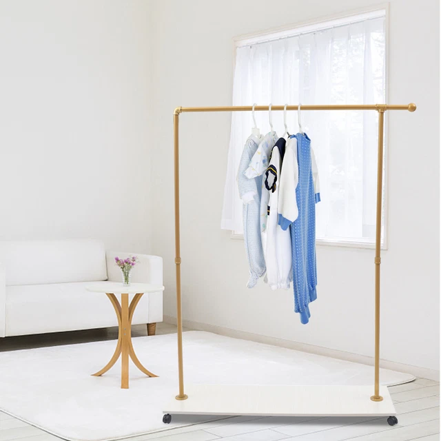 Balcony Floor-Standing Gold Clothing Racks Clothes Dryer Cloth Rack Stand
