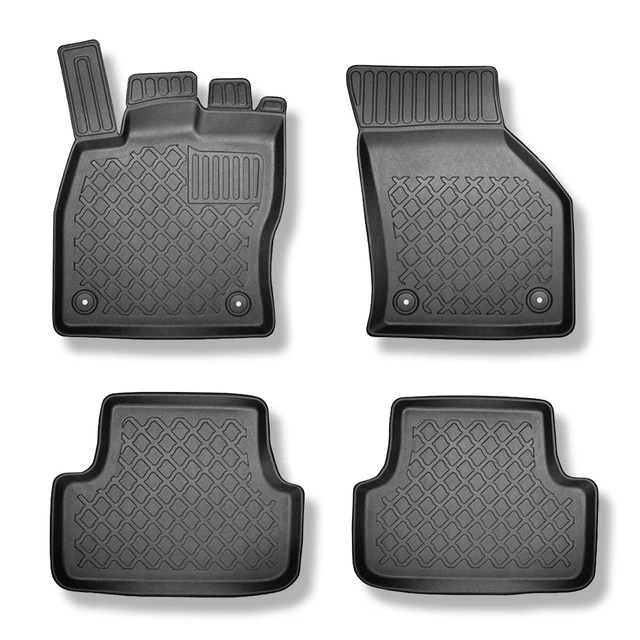 Kit Tapis de Sol et Coffre pour Renault Megane 2015-2022 TPE Noir