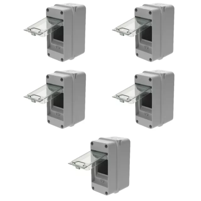 5 Pack Plastic Waterproof 2 Way Distribution Box Electronic