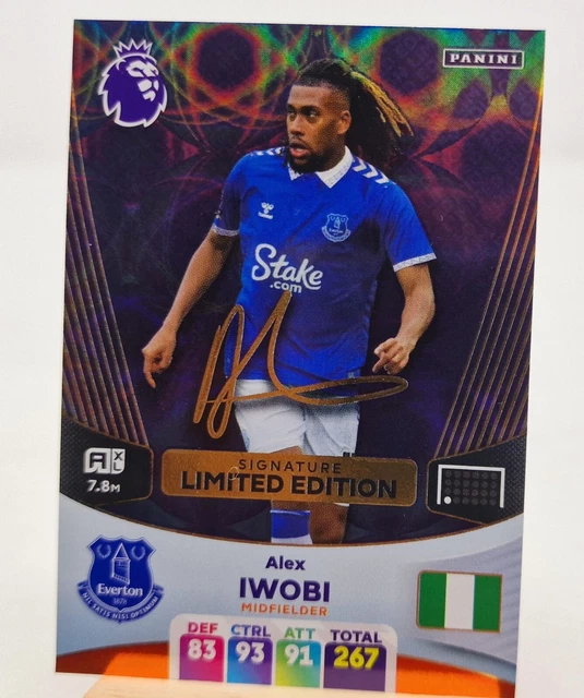 PANINI ADRENALYN XL Premier League 2024 Iwobi Signature Limited
