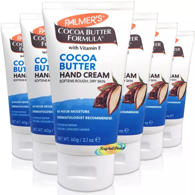 6x Palmers Kakaobutter täglich konzentrierte Handcreme Vitamin E 60g