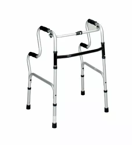 Hi Riser Folding Walking Frame | Seated Sit Stand Handle Mobility Aid Elderly