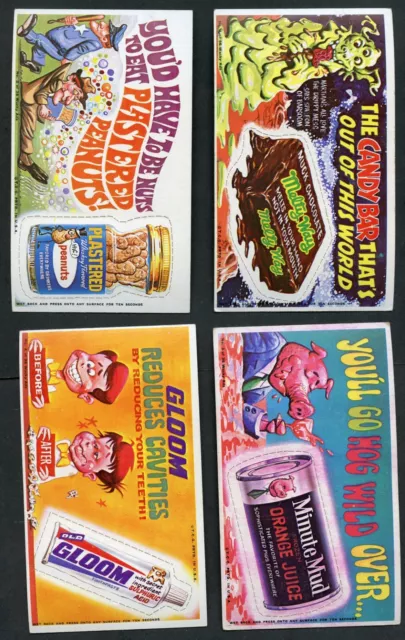 1969 Topps Wacky Packages Wacky ads 35/36 Almost Complete Set no Good & Empty