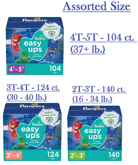 4 sample Pampers easy-ups 4t-5t (Peppa pig)
