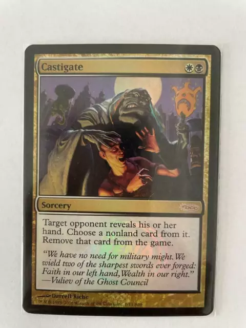 Mtg Promo Dci Foil Castigate Nm Magic The Gathering