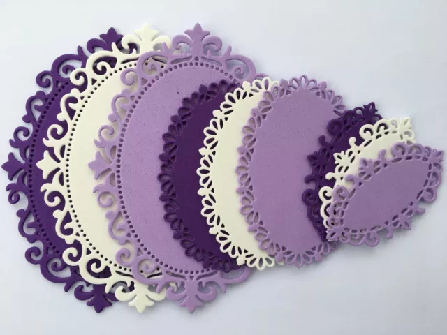 Oval Frames Die Cuts Cardmaking Card Toppers Scrapbooking Embellishments Crafts