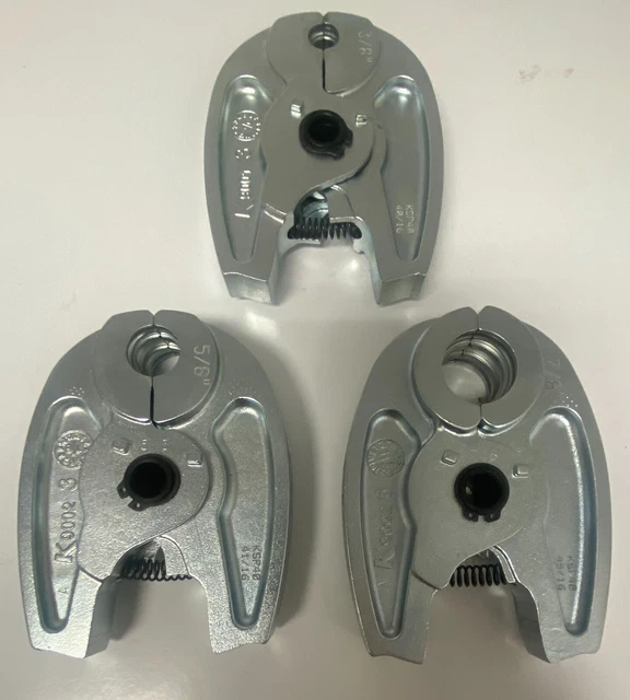 ZoomLock Press jaws 3/8'', 5/8'', and 7/8''