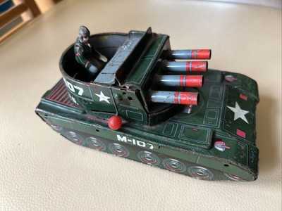 VINTAGE Tin M-107 SHOWA YONEZAWA giocattolo 