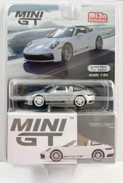 Mini GT Porsche 911 Targa 4S 1:64 Diecast Model Car Chase MGT00332