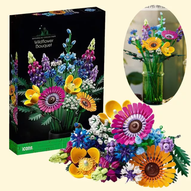 Wildflower Bouquet Set, Artificial Flowers with Poppies 10313 Icons