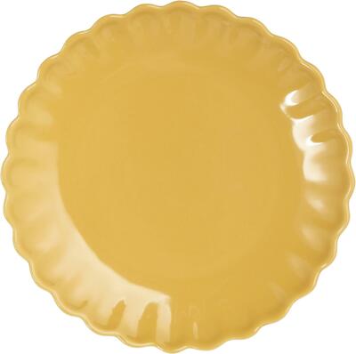  26 cm piatto torta giallo piatto di ceramica, Colorata  