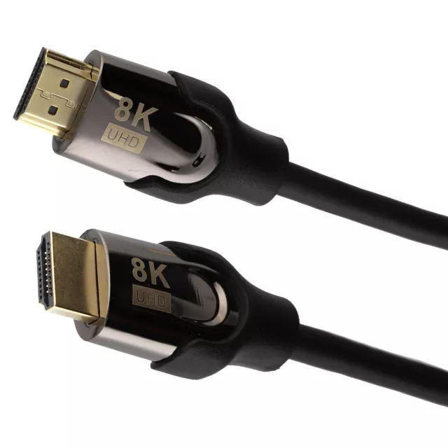 Certifié Pro HDMI 2.1 Câble 8K 60/4K 120Hz HDR 48Gbp Ultra Haute Vitesse 2m