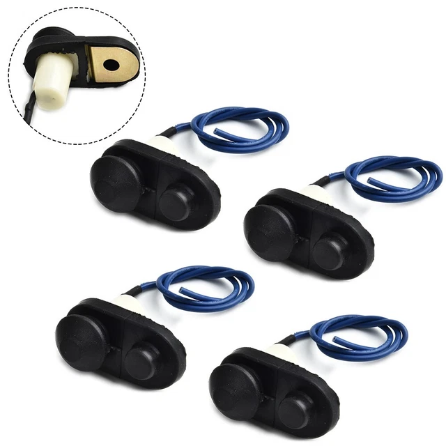 Türlichtschalter Wagen Lampe Montage Nagelneu Schwarz 4 Stück Teile 5 Cm