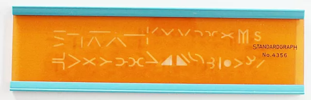 Zeichenschablone STANDARDGRAPH N° 4356 Oberflächenzeichen 3