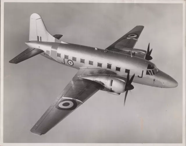 Vickers Varsity Wf370 Original Vintage Press Photo Raf Royal Air Force 12