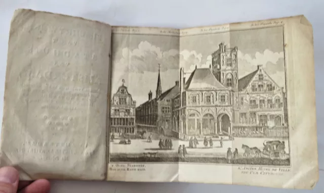 Amsterdam City Hall Description w/ 4 Architectural Views 1782 Dutch guide book 3