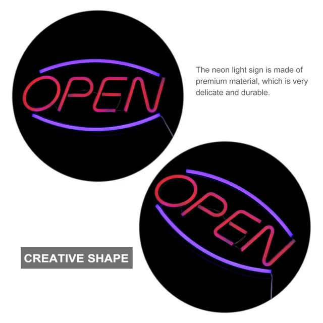 NEON LIGHT SIGN Room Businesses Lights Open Modeling Desk Lamp £26.42