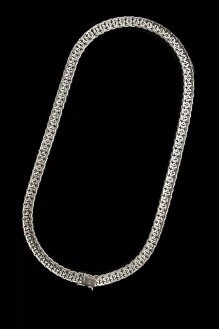 835 Chaîne en Argent, Collier avec Motifs, Env. 45 CM 2