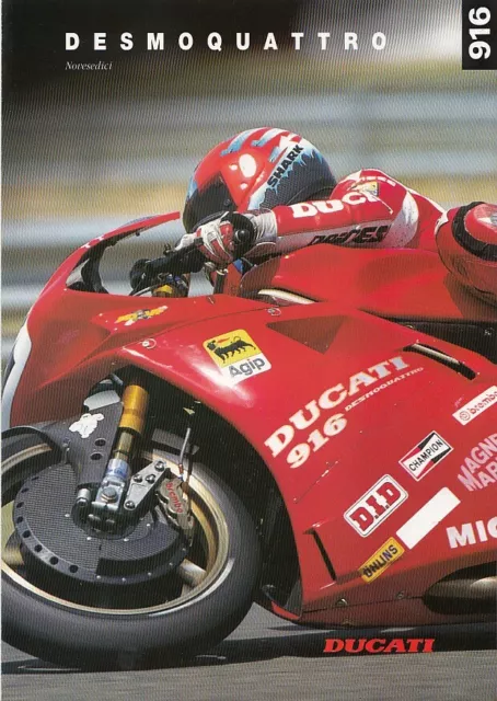 Ducati 916 Biposto SP Racing desmoquattro  1994/´95 Original Prospekt brochure