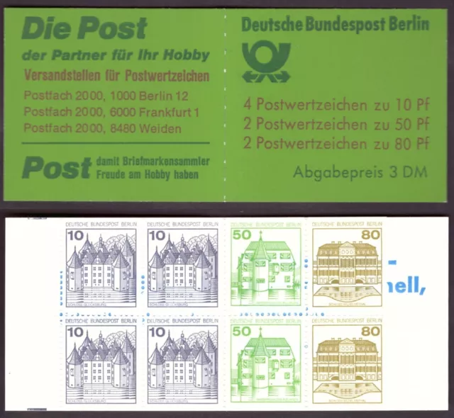 Berlin, Markenheftchen, MH 14 oZ, postfrisch