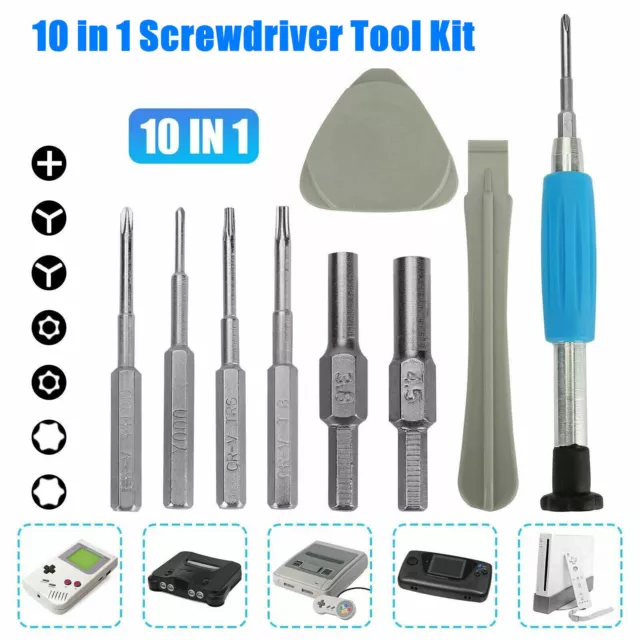 Screwdriver Set Repair Tool Kit For Nintendo Switch N64 NES Joy-con Wii Triwing